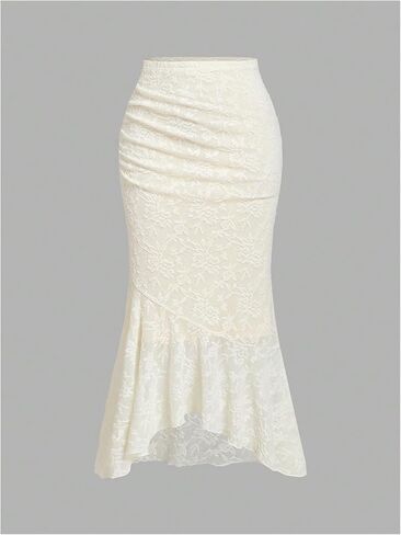 SOLY HUX Women's Floral Lace Skirt Set 2 Piece Sleeveless Top and Bodycon Fishtail Skirts Summer Coquette Outfits in Saudi Arabia