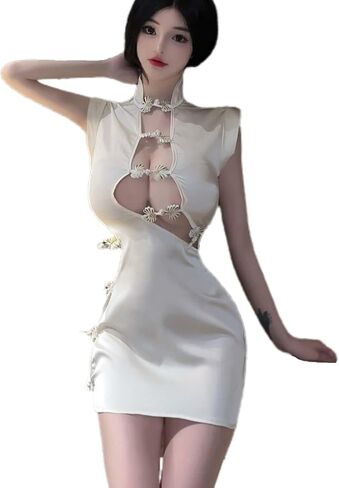 مثير للسيدات الصينية Cheongsam الملابس الداخلية التقليدية Cosplay مثير Nightdress أنيمي الملابس الداخلية بيجاما in Kuwait