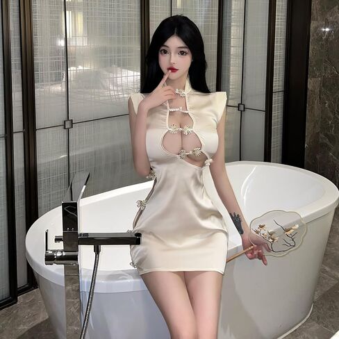 مثير للسيدات الصينية Cheongsam الملابس الداخلية التقليدية Cosplay مثير Nightdress أنيمي الملابس الداخلية بيجاما in Kuwait