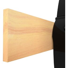GWP02S Wood Grain Garage Wall Protector Car Door Protectors, Garage Accessories, Parking Stopper for Garage, Tool-Free, Designed in Germany (4-Pack Wood Grain)