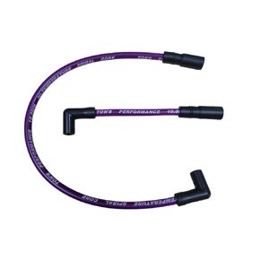 Black 10mm Spark Plug Wires Compatible for Harley Davidson Big Twin 1999-2017 FXD Dyna FXST Softail TONS-99DYNA-10mm
