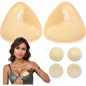Sticky bra pads inserts push up|double sided adhesive pads breast for Bikini, Swimsuit, Sports