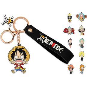 YJacuing Anime One Piece Fish-Man Island Saga Collection Blind Box Keychain, Cute Collectible PVC Charm (B, 1)