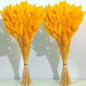 120 PCS أسود بامباس العشب ديكور ، زهور بومباس مقاس 17 بوصة ، زهور جافة للديكور ، العشب بامباس باللون الأسود ، ذيول الأرنب المجففة لزهور بوهو زفاف