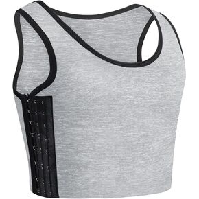 Chest Binder for Transgender FTM Tomboy Elastic Compression Tank Top Adjustable Affordable