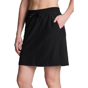 RBX Active Women's Long Length Skort, Quick Drying Woven Golf Skort with Pockets for Tennis, Pickleball, Hiking, Workouts