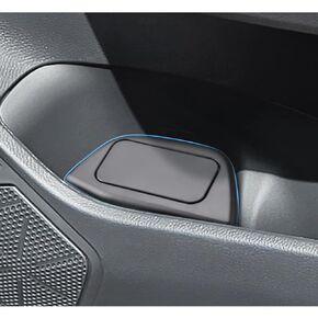لنموذج Tesla y Trash Can Tesla Model 3 Trash Bin for 2018-2024 Tesla Small Car Trash Can for Door Door Model 3 Front Door Trash Garbage Bin W/Lid (Tesla Left Side)