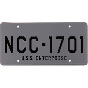 USS Enterprise - NCC -1701 - لوحة ترخيص متماثلة مختومة المعادن