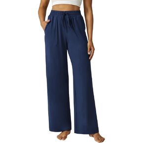 Wide Leg Pants Women High Waisted Slacks Lounge Baggy Flowy Palazzo Pants with Pockets