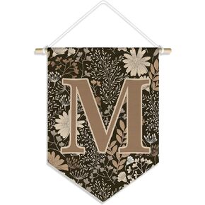 Vintage Personalized Initial Letter S Banner,Initial Gifts,Monogrammed Gifts,Dorm Decor for College Girl Boy,Pennant Banner Wall Hanging for Kids Room Nursery Playroom Reading Corner 15x11in