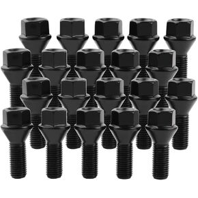 Set of 20, 36136781151 Wheel Lug Bolts 14mm x 1.25 Studs Compatible with F30 F35 F10 F25 X3 E70 X5