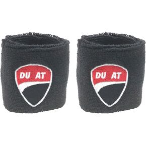 Motorcycle Brake Reservoir Sock Compatible with 748/749/848/916/996/998/999/1198/1199/ V2 4 ST2 3 4, Streetfighter, Hypermotard, Multistrada- Reservoir Sock Cover (Black)2 Pack