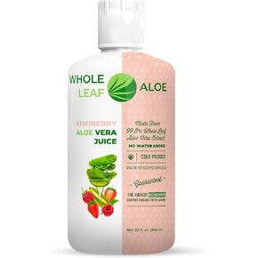 Unlock The Power of Whole Leaf Aloe Vera - Infused with The Delicious Taste of Kiwi Berry. Our Patented Formula Boasts The Highest Acemannan Concentration Available, Guaranteed. No Water Added.