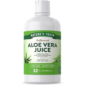 Nature's Truth Aloe Vera Juice | 32 fl oz | Unflavored and Gluten Free Drink
