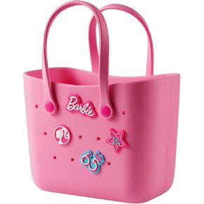 MINISO Barbie Lunch Bag for Women, Reusable Beach Tote Bag, Fashionable and Practical Handbags for Work Office Travel