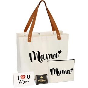 Mama Bag Tote New Mom Gifts, Mommy Bag for Hospital Shopping Beach Travel, Pregnancy Must Haves for Mom to Be, Baby Shower Gifts