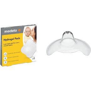 Medela Nipple Rescue Kit | تتضمن منصات هيدروجيل ومهدئة للرضاعة الطبيعية ، 4 منصات هلام قابلة لإعادة الاستخدام و Purelan lanolin ، والراحة للحلمات المؤلمة من الضخ/التمريض