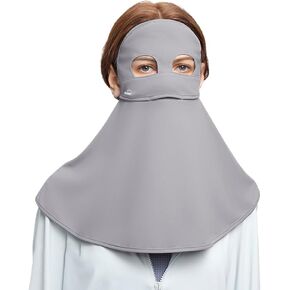 Women Anti UV Full Face Cover UPF 50+ Summer Face Mask Breathable Sunscreen Sports Face Covering SLF5M046T