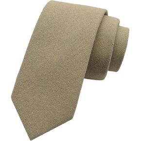 Boys Tie Self-tied Cotton Ties for Boys, Solid Color Kids Tie for School Uniforms Graduations Parties Daily Wear