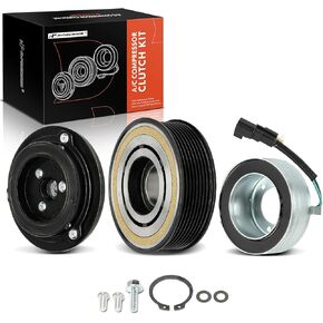 A-Premium Air Conditioner AC Compressor Clutch Kit Compatible with Ford F-250 Super Duty F-350 Super Duty F-450 Super Duty F-550 Super Duty 2017-2019, F-600 Super Duty 2021-2023, 6.7L