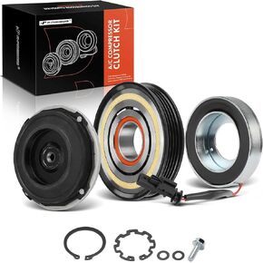 A-Premium Air Conditioner AC Compressor Clutch Kit Compatible with Chevrolet Silverado 2500 3500 HD 2015-2019, Suburban 2016-2019, Suburban 3500 HD 2016-2019 & GMC Sierra 2500 3500 HD 2015-2019