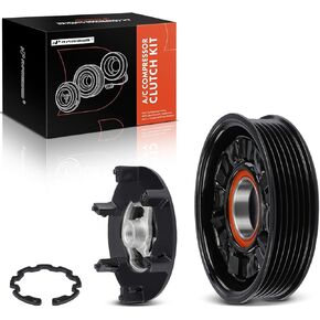 A-Premium Air Conditioner AC Compressor Clutch Kit Compatible with BMW 325i, 325xi, 328i, 328i xDrive, 328xi, 330Ci, 330i, 330xi, 525i, 525xi, 528i, 528i xDrive, 528xi, 530i, 530xi, 128i, M3, M5, Z4