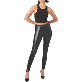 Forever 21 Women's Faux Leather High-Rise Skinny Pants