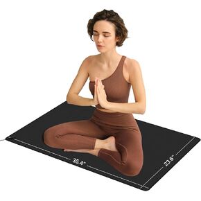 Jecanori Grounding Mat for Improves Sleep, 35.4" x 23.6" Earthing Mat Grounding Pad for Feet & Bed, Earth Connected Therapy for Pain Relief, Energy, Inflammation & Wellness