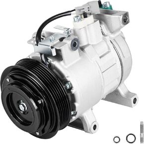 Air Conditioner AC Compressor with A/C Clutch Compatible with Chrysler 300 3.6L 2014-2023, for Dodge Charger 3.6L 2014-2023, Challenger 3.6l 2015-2023, CO-29121C 198375 197375