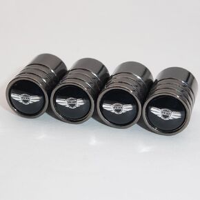 US85 Genesis Black Chrome Auto Car Wheel Tyre Air Valve Caps Cover Cover Cover