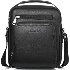 Crossbody Bag For Men Shoulder Bag Mens Purse Satchel Vintage Big Capacity Adjustable Straps Messenger Bag