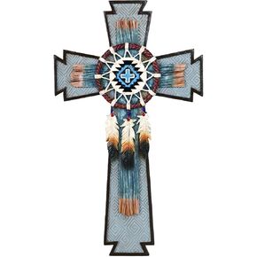 Talpgod Dream Catcher Wall Cross مع ريشة للديكور الجنوبي الغربي الأمريكي الأصلي ، وورث وور وورت آرت الهندي للمنزل ، هدايا Dreamcatcher الأمريكية الأصلية Atrapasueños Para Dormitorio
