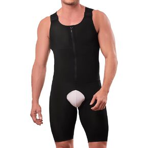 SHAPE CONCEPT Faja Colombiana Para Hombre 364 High Compression Mens Shapewear Knee Lenght with Frontal Zipper