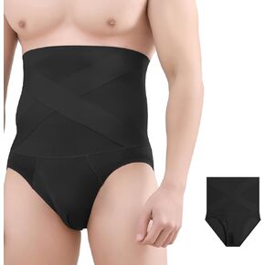 Men's Shapewear Boxer Briefs High Waist Men’s Tummy Control Slimming Body Shaper Compression Underwear