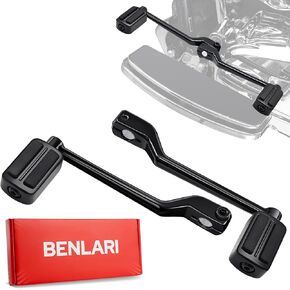 Benlari Shifter Lever Pegs 304 Stainless Steel, Heel Toe Shift Pegs Fit for Harley Touring Street Glide Road Glide Road King Electra Glide 1988-2024, FL Softail 1986-2017, Trike 2008-2024, Black