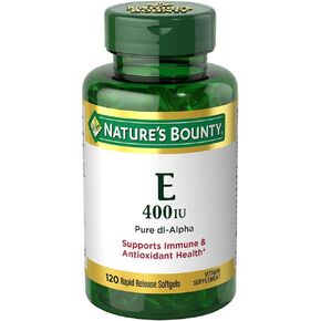 Nature's Bounty E-400 IU Pure dI-Alpha Softgels, 120 Count