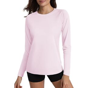 Women's Long Sleeve Shirt UPF 50+ UV Sun Protection Rash Guard Lightweight Quick Dry Hiking Workout Tops