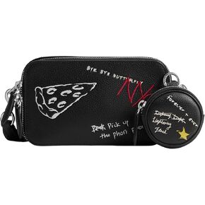 Coach Charter Slim Crossbody in Sketch Print, Black Multi