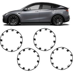 Wheel Guard Rim Protecting Trim Ring, 21 Inch Wheel Rim Protectors Guard for Performance 2021 to 2023, Wheel Trim, Against Scrapes, Scratches (Matte Black)