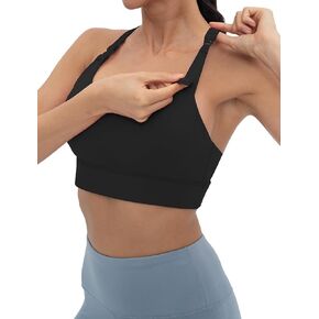 Foucome Nursing Bras for Breastfeeding Racerback Maternity Sports Bra Workout Yoga Pregnancy Bra