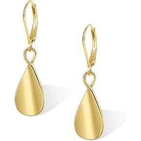 925 Sterling Silver Teardrop Dangle Earrings for Women Leverback Drop Dangle Earrings Jewelry Hypoallergenic Sterling Silver Teardrop Earring for Women Gifts