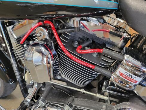 Black 10mm Spark Plug Wires Compatible for Harley Davidson Big Twin 1999-2017 FXD Dyna FXST Softail TONS-99DYNA-10mm in Kuwait