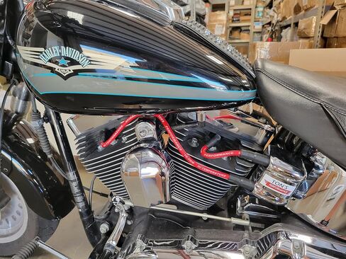 Black 10mm Spark Plug Wires Compatible for Harley Davidson Big Twin 1999-2017 FXD Dyna FXST Softail TONS-99DYNA-10mm in Kuwait