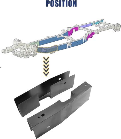 Mountainpeak Front Frame Rust Repair Kit Fit for 2004-2008 Ford F150 Super Crew Cab 5.5" Short Bed Frame Repair in Saudi Arabia