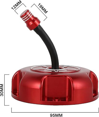 ATV Fuel Cap Billet Gas Cap Cover for Foreman 450 500, Rancher 350 400, Recon 250, TRX 250EX 250X, Rubicon 500 650 680, TRX 90 90EX 90X Red, Good Seal, Easy to Twist Open and Tighten in Saudi Arabia