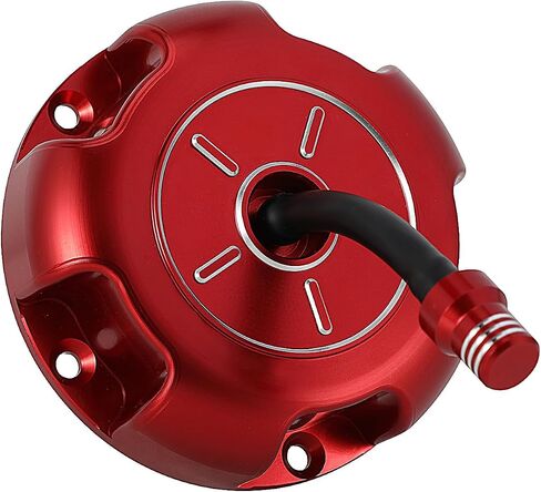 ATV Fuel Cap Billet Gas Cap Cover for Foreman 450 500, Rancher 350 400, Recon 250, TRX 250EX 250X, Rubicon 500 650 680, TRX 90 90EX 90X Red, Good Seal, Easy to Twist Open and Tighten in Saudi Arabia