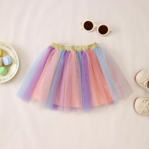 Sofeon Toddler Baby Girl Unicorn Onderfit Outfit 1st/2nd/3rd/4th/5th T-Shirt Colorful Tutu Chils Kids Smash Outfit in Kuwait