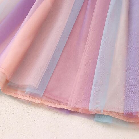 Sofeon Toddler Baby Girl Unicorn Onderfit Outfit 1st/2nd/3rd/4th/5th T-Shirt Colorful Tutu Chils Kids Smash Outfit in Kuwait