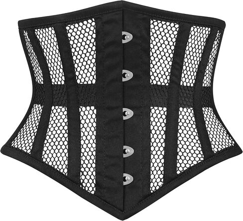 Women's Steel Boned Corset Short Torso Heavy Duty Truly Waist Training Underbust Corsets (SB) in Kuwait