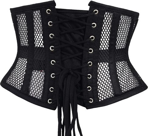 Women's Steel Boned Corset Short Torso Heavy Duty Truly Waist Training Underbust Corsets (SB) in Kuwait